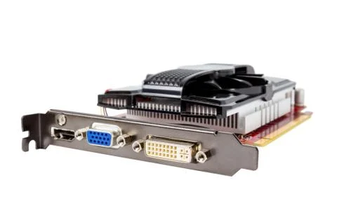 Electronic collection - computer videocard Stock Photos