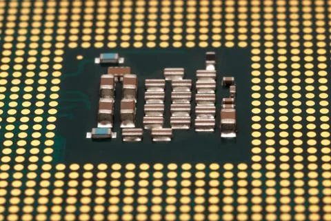 Electronic collection - CPU isolated on white background Stock Photos