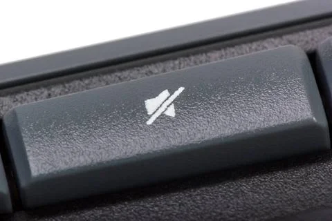 Electronic collection - detail computer key sound off Electronic collectio... Stock Photos