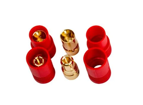 Electronic collection - Low voltage high-power connector industrial standard  Stock Photos