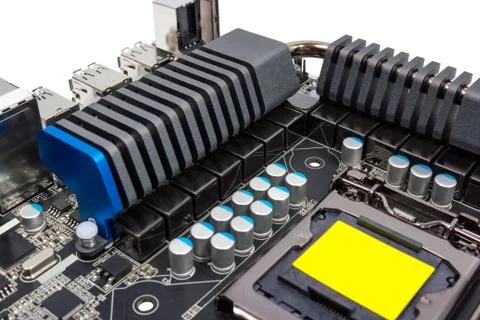 Electronic collection - Multiphase power system modern processor Foto stock