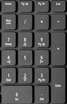 Electronic collection - numeric keypad Stock Photos