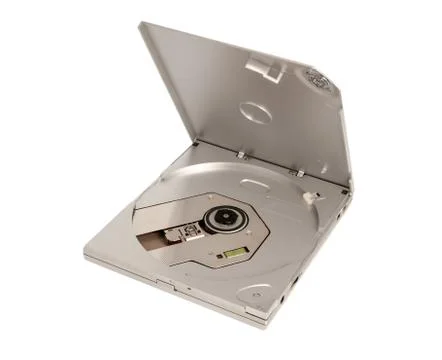 Electronic collection - portable external slim cd dvd drive Stock Photos
