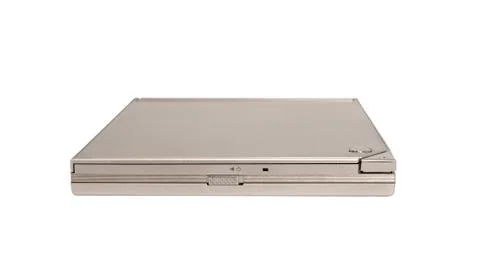 Electronic collection - portable external slim cd dvd drive Stock Photos