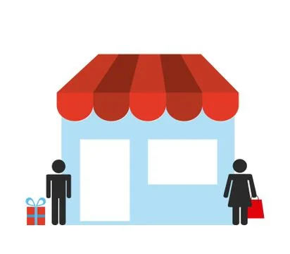 Electronic commerce design Stock Illustration