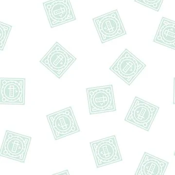 Electronic compass glyph seamless pattern Illustrazione stock