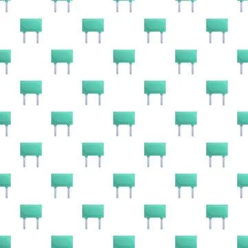 Electronic component capacitor circuit board seamless pattern Stock Illustration