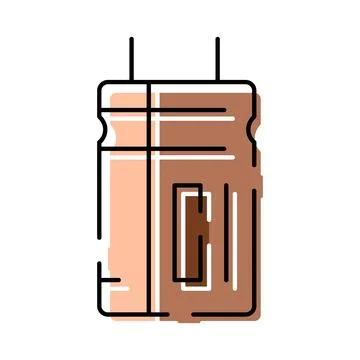 Electronic component capacitor storing electrical energy Illustrazione stock
