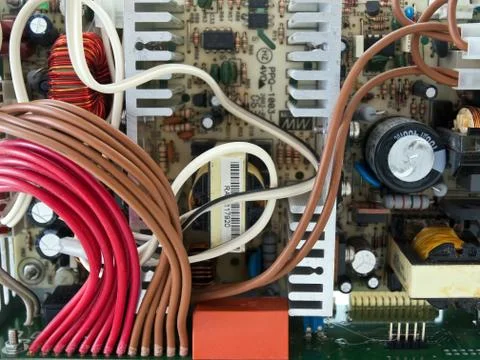 Electronic component close up Stock-Fotos