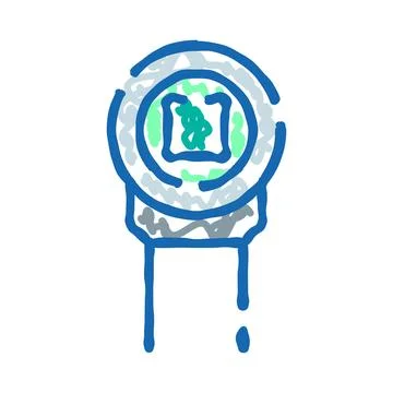 Electronic component concept with circuit board design Stock Illustration