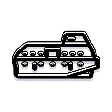 Electronic component connector cable hardware system Stock Illustration