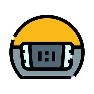 Electronic component icon representing an smd chip Illustrazione stock