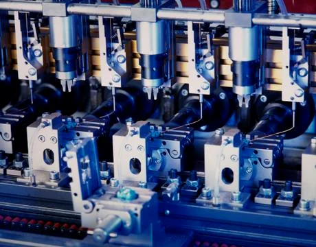 Electronic component production 스톡 사진