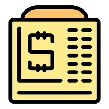 Electronic component representing resistor or semiconductor on yellow backg.. イラスト素材