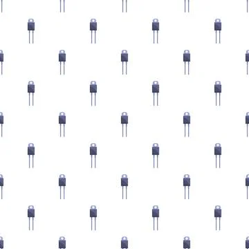Electronic component transistors forming a seamless pattern イラスト素材