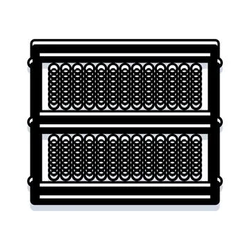 Electronic components arranged on circuit board tray Stock-Illustration