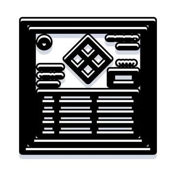 Electronic components on circuit board illustration technology concept Stock Illustration