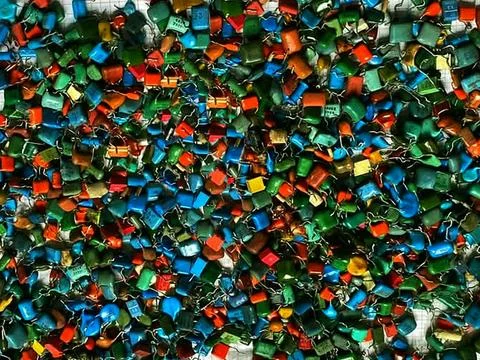 Electronic Components for Circuit Boards Stock Photos