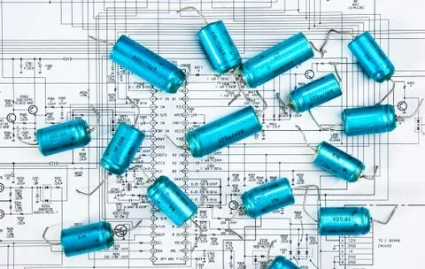 Electronic components Foto stock