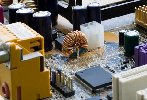 Electronic components Foto stock