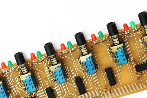 Electronic components Stock Photos