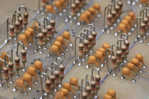 Electronic components Stock Photos