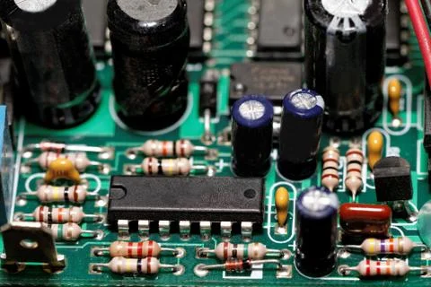 Electronic components Stock Photos