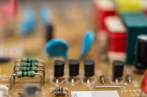 Electronic components. Stock Photos