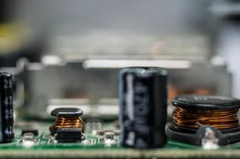 Electronic components. Stock Photos