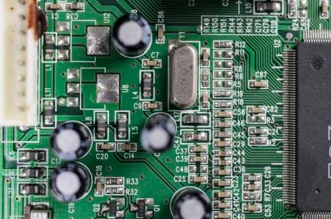 Electronic components Stock Photos