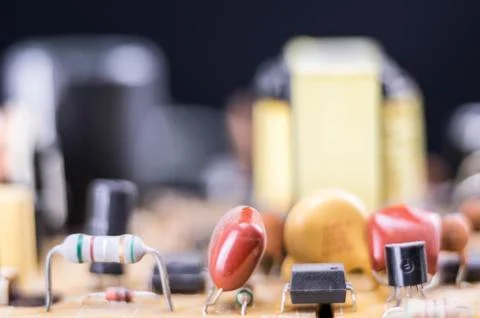 Electronic components Stock Photos