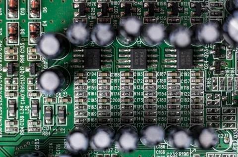 Electronic components Stock Photos