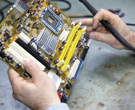 Electronic components Stock Photos