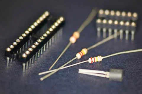 Electronic components Stock Photos