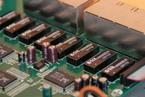 Electronic components Stock Photos