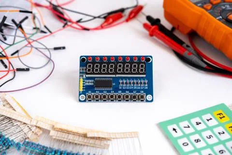 Electronic components. Stock Photos