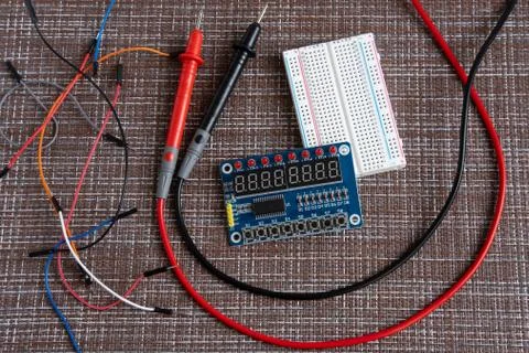Electronic components. Stock Photos