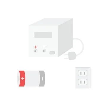 Electronic components, Vector of icons by EPS10 Stock Illustration