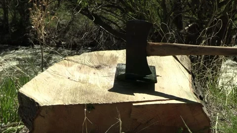 Electronic Computer Tablet Struck by Ax Axe 2 Stock Footage 274174409