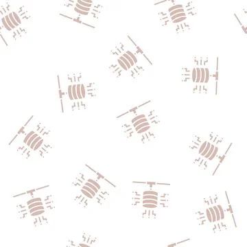 Electronic connection digital processing glyph seamless pattern 스톡 일러스트