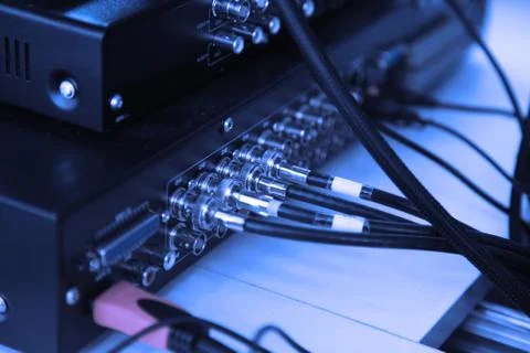 Electronic connections Stock Photos
