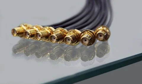 Electronic connectors Stock Photos