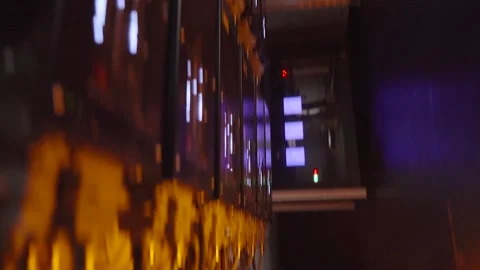 Electronic Control Units for Mechanical Equipment Installed in Staircase. Stock Footage 302761617