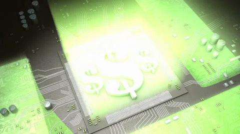 Electronic currency concept animation, virtual, online, market, free.. Stock Footage 22873278