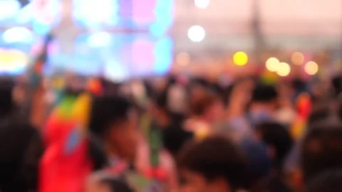 Electronic Dance Music and crowd of people Stock Footage 273516181