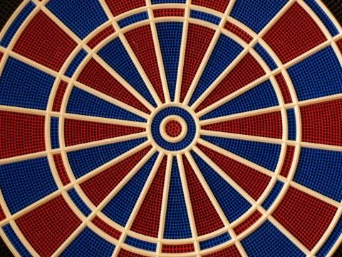 Electronic dartboard 스톡 사진