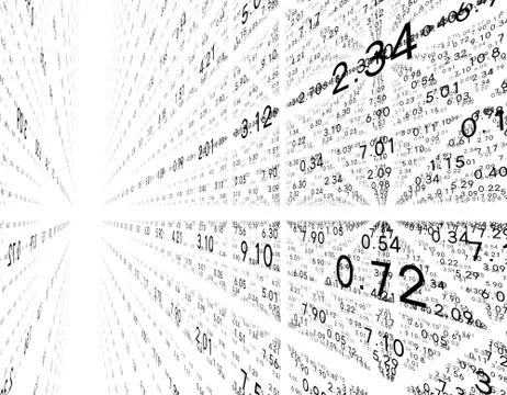 Electronic data array, network data storage and transmission Illustrazione stock