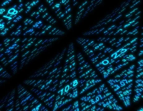 Electronic data array, network data storage and transmission Stock Illustration