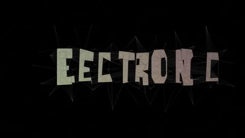 Electronic Database Text Changing Tessellating Looping Grid Text Morph Video stock 113867683