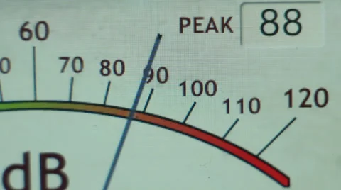 Electronic Decibel Meter 2 Stock Footage 33977653